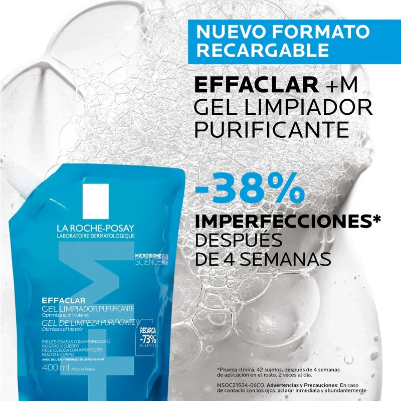 LA ROCHE POSAY EFFACLAR FOAMING GEL REFFIL 400 ML - 2