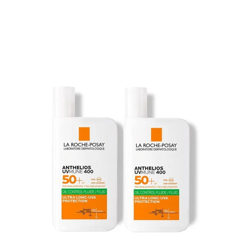 DUO PROTECTOR SOLAR ANTHELIOS UVMUNE 400 OIL CONTROL FLUIDO INVISIBLE FPS 50+ 50ML - 1