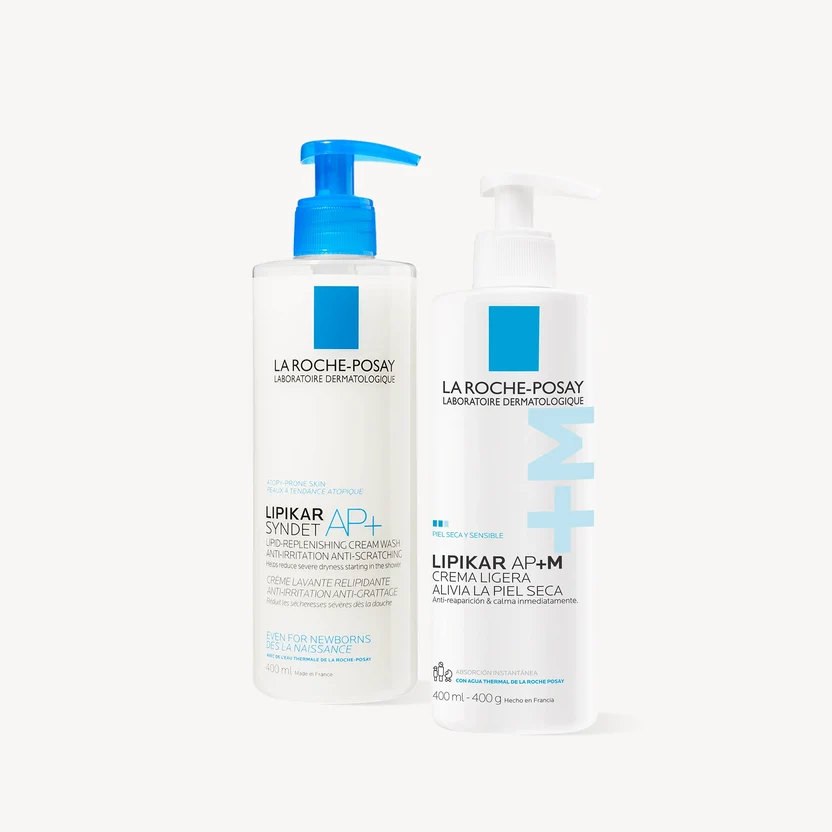 PACK LA ROCHE POSAY LIPIKAR SYNDET 400ML Y LIPIKAR BAUME LIGHT 400ML - 1