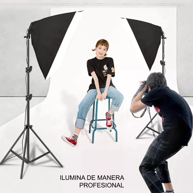 KIT ILUMINACIÓN INTERLUD SOFT BOX PARANTES PROFESIONAL FYI260011  - 2