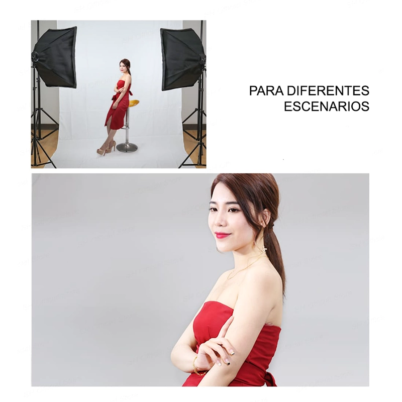 KIT ILUMINACIÓN INTERLUD SOFT BOX PARANTES PROFESIONAL FYI260011  - 4
