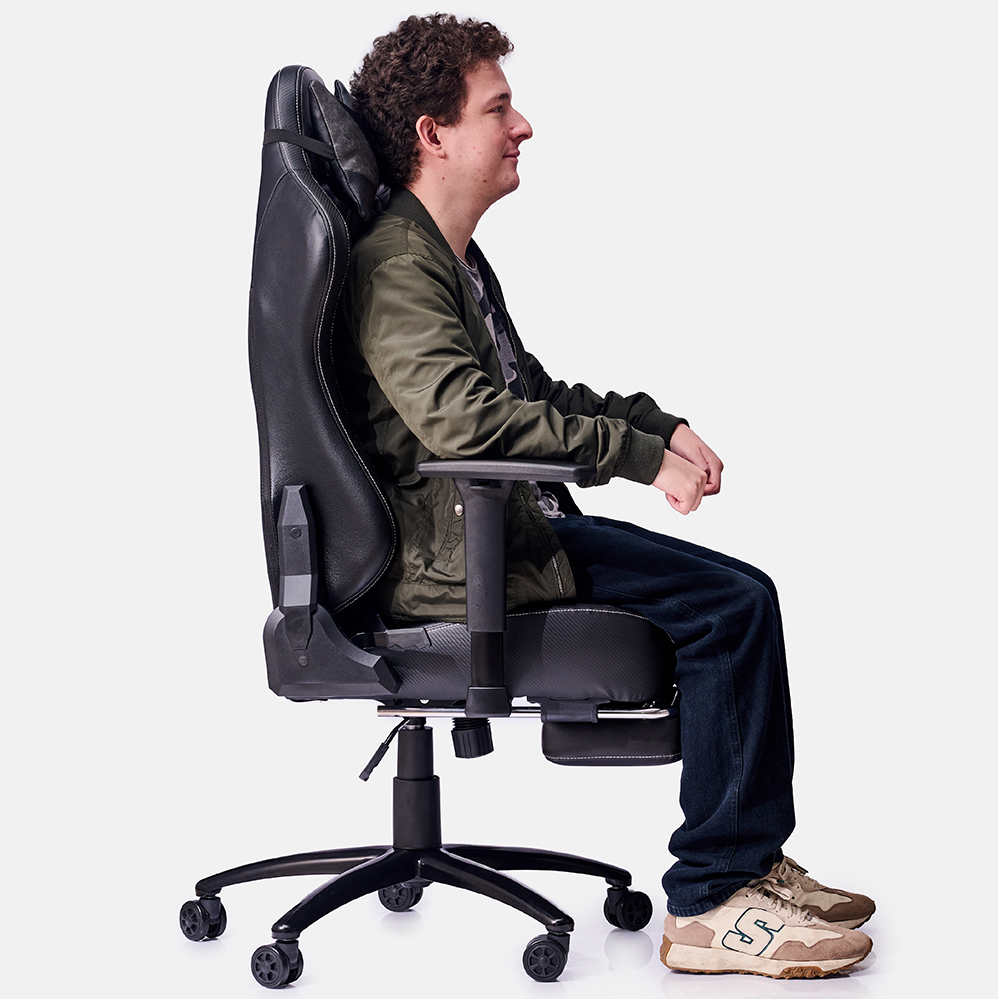 SILLA DREIZT VERDE GAMER HEROES SERIES LAND PREMIUM ALTA CALIDAD RECLINABLE CON POSAPIES GAS LIFT CLASE 4 - 8