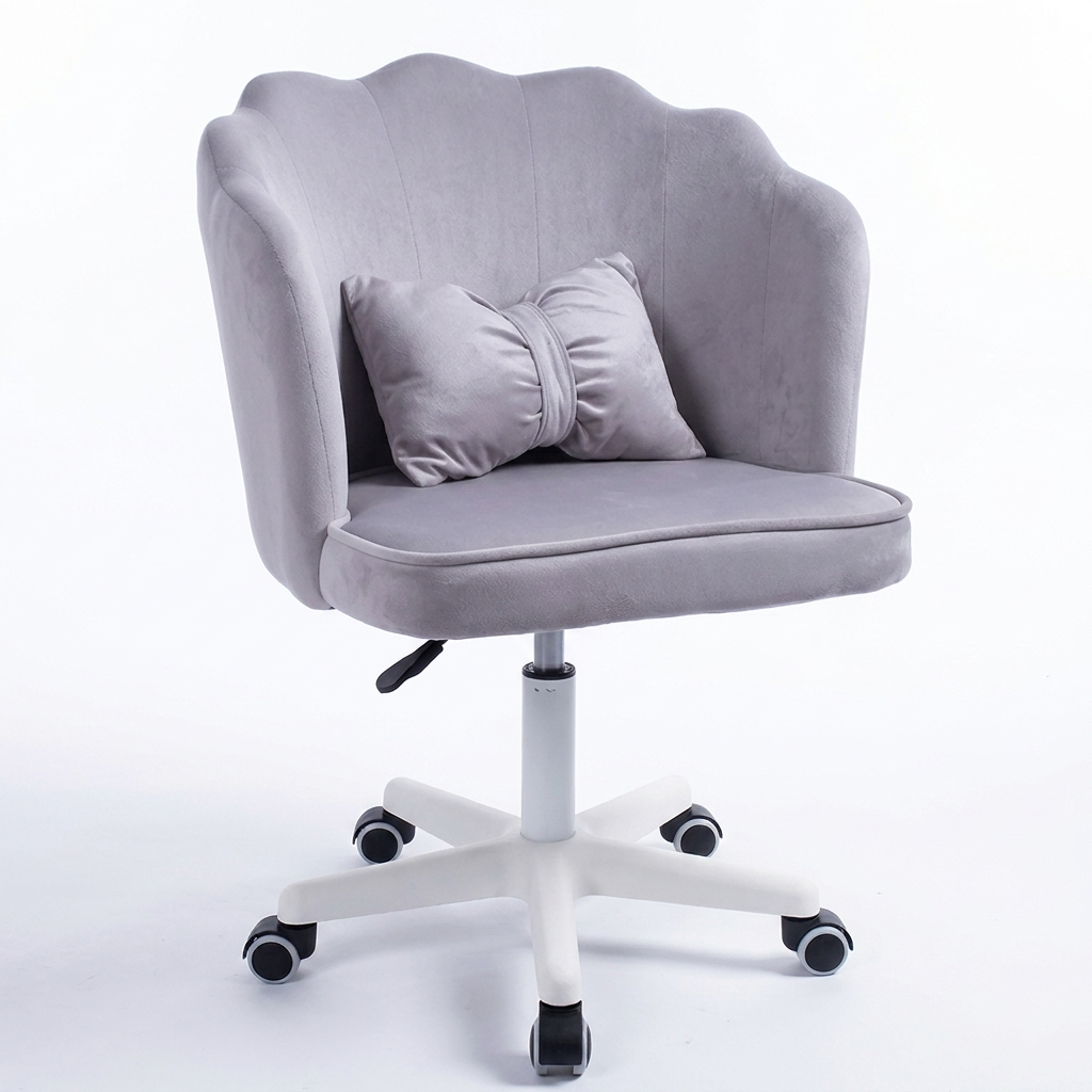 SILLA GIRATORIA DE ESCRITORIO BUCKINGHAM OFICINA Q1 GRIS CLARO - 2