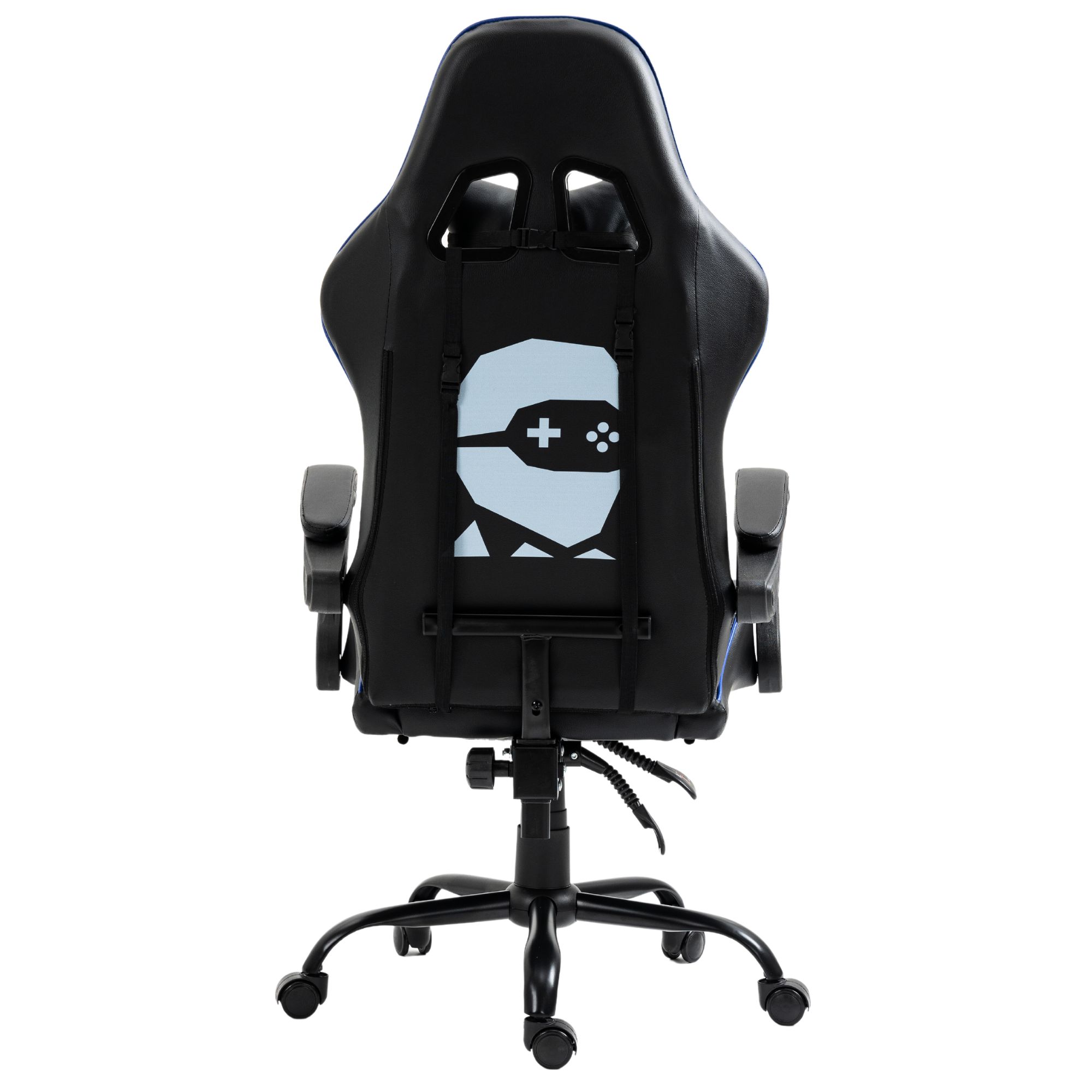 SILLA GAMER CON MASAJEADOR LUMBAR PLAYPRO X1 NEGRO BASE DE METAL - 5