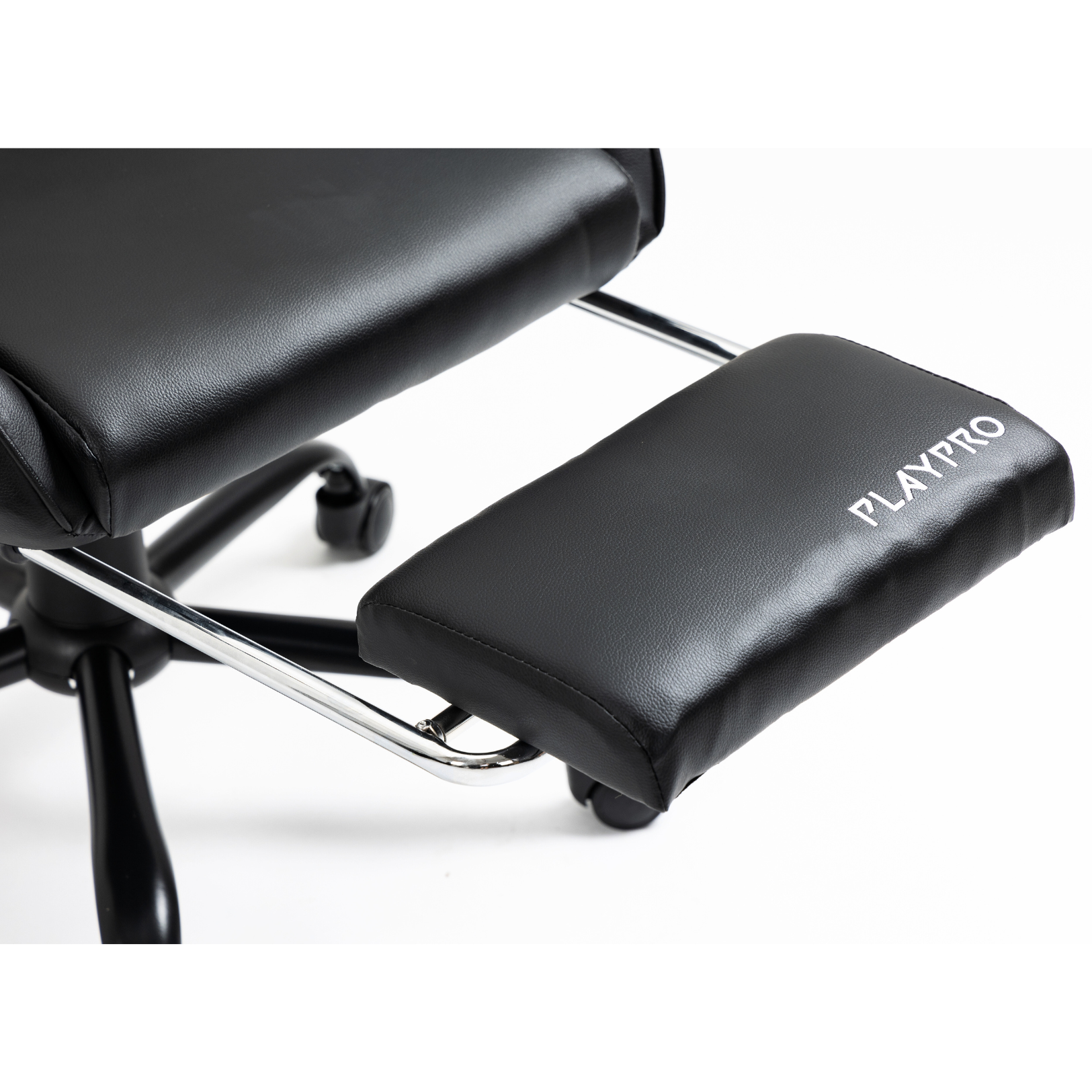 SILLA GAMER CON MASAJEADOR LUMBAR PLAYPRO X1 NEGRO BASE DE METAL - 6