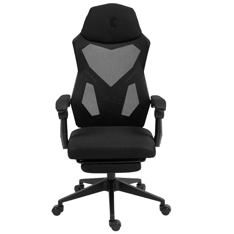 SILLA GAMER DREIZT NEGRO MESH XL RECLINABLE CON POSAPIÉS GAS LIFT CLASE 3 - 2