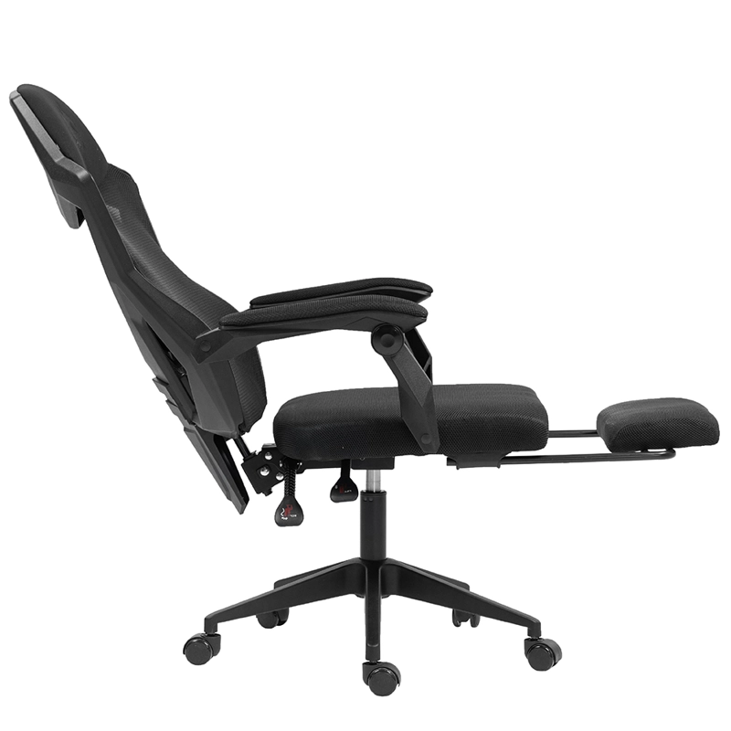 SILLA GAMER DREIZT NEGRO MESH XL RECLINABLE CON POSAPIÉS GAS LIFT CLASE 3 - 5