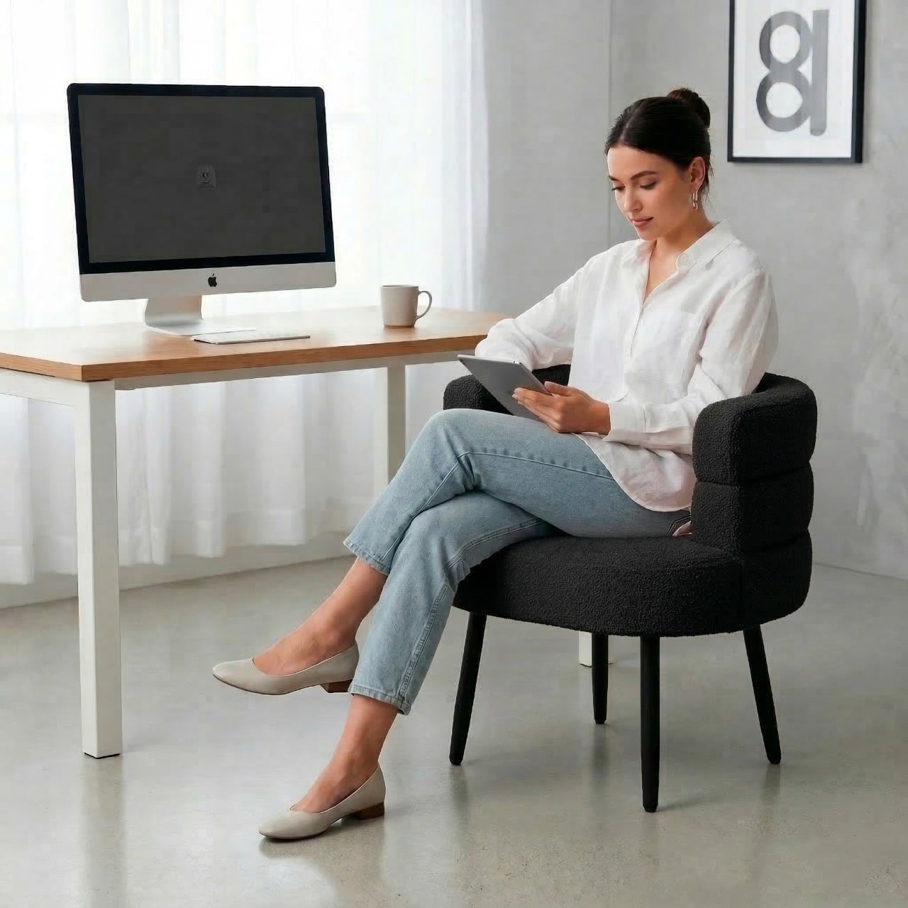 SILLA BUTACA BUCKINGHAM NORDIC RAM NEGRO -DYH390042 - 7