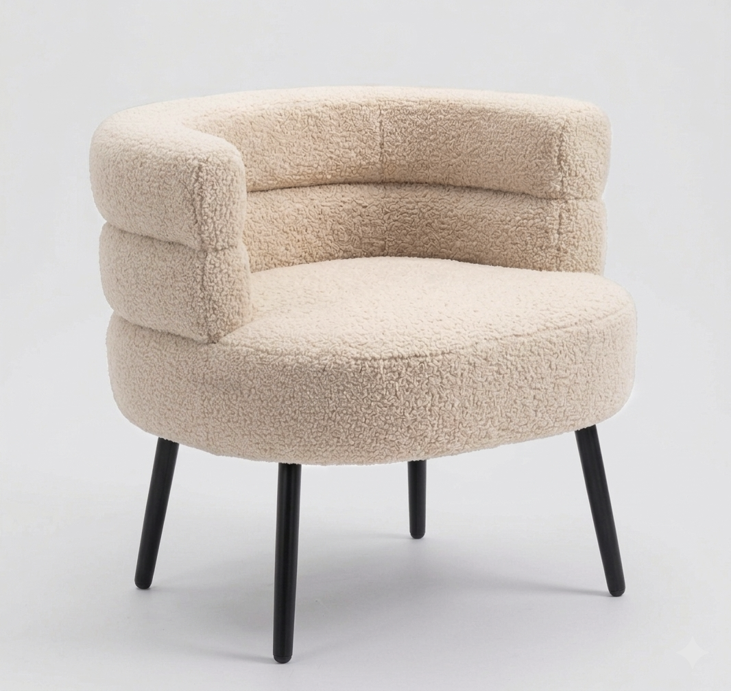 Silla Butaca Buckingham Nordic Ram Beige Crema - 2