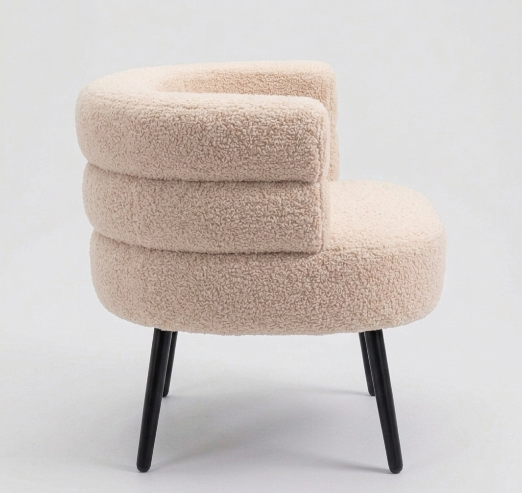 Silla Butaca Buckingham Nordic Ram Beige Crema - 3