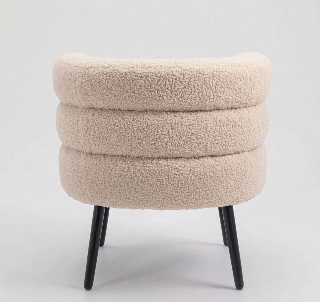 Silla Butaca Buckingham Nordic Ram Beige Crema - 4