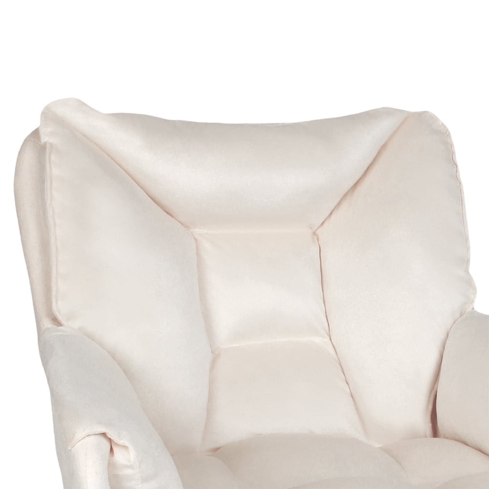 Silla Giratoria de Escritorio Oficina Buckingham Vanity Beige Crema - 6