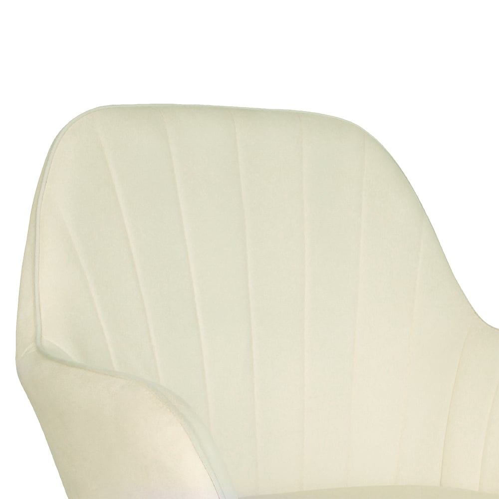 SILLA GIRATORIA DE ESCRITORIO OFICINA BUCKINGHAM SOFT BLANCA - 5