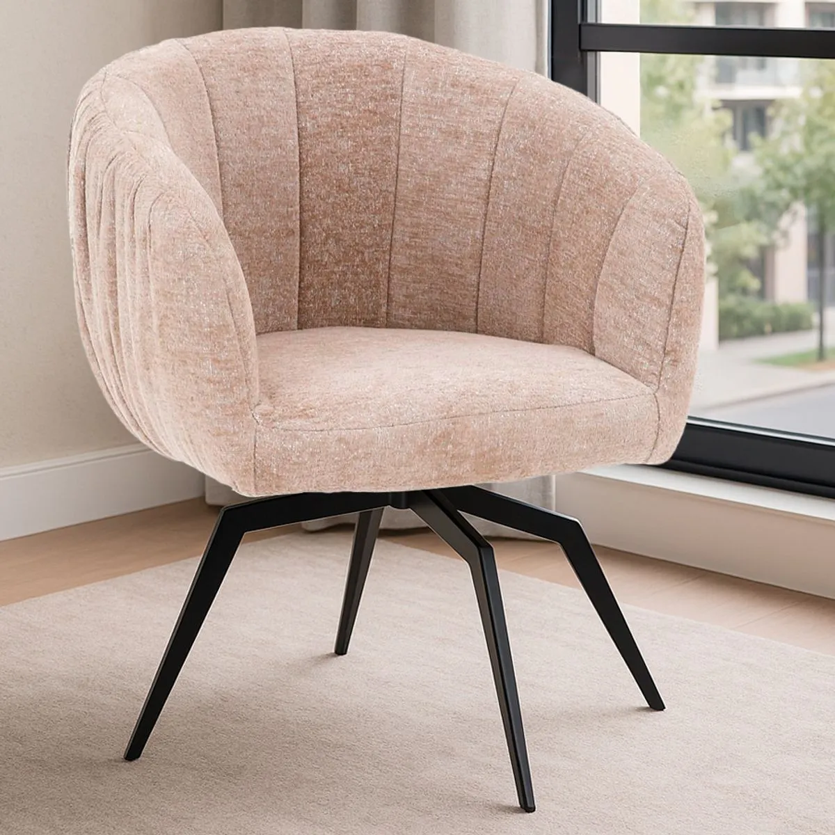 Butaca Giratoria 360° Buckingham Soho Beige - 2