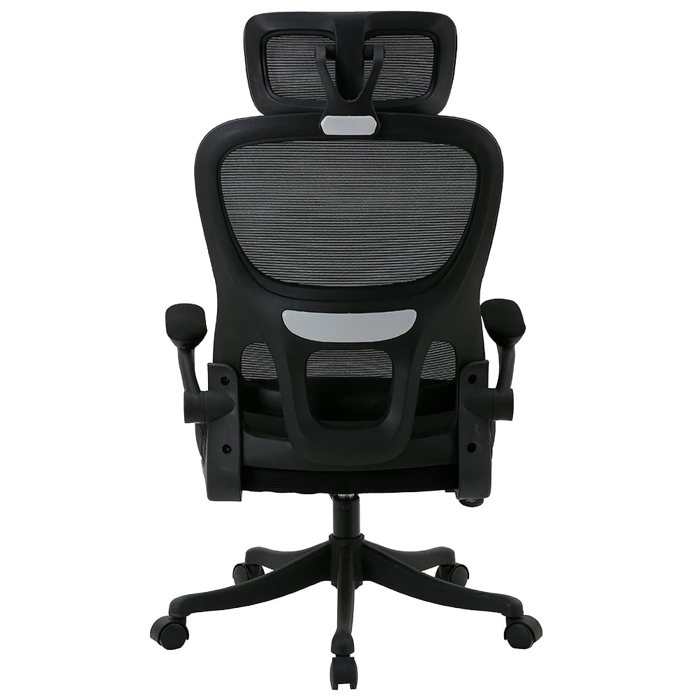 JUEGO DE 4 SILLAS ERGONÓMICAS DE OFICINA GERENCIAL KOMSUM TURIN NEGRO - 5