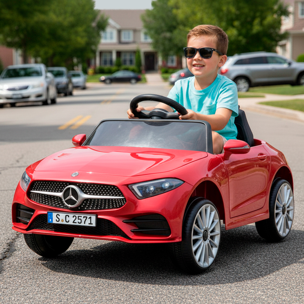 Carro a Batería Mercedes Benz CL350 Origina Licenciado 12V Rojo - 7
