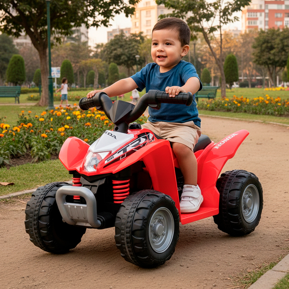 CUATRIMOTO A BATERIA HONDA H3 LICENCIADO ROJO - 1
