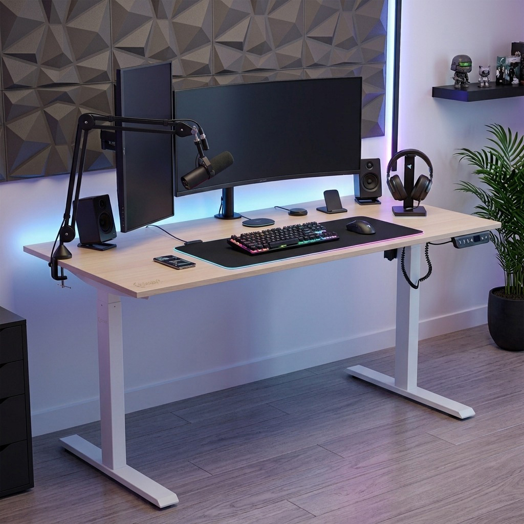 ESCRITORIO ELÉCTRICO XDESK SMART 150X60 ROVERE - 1