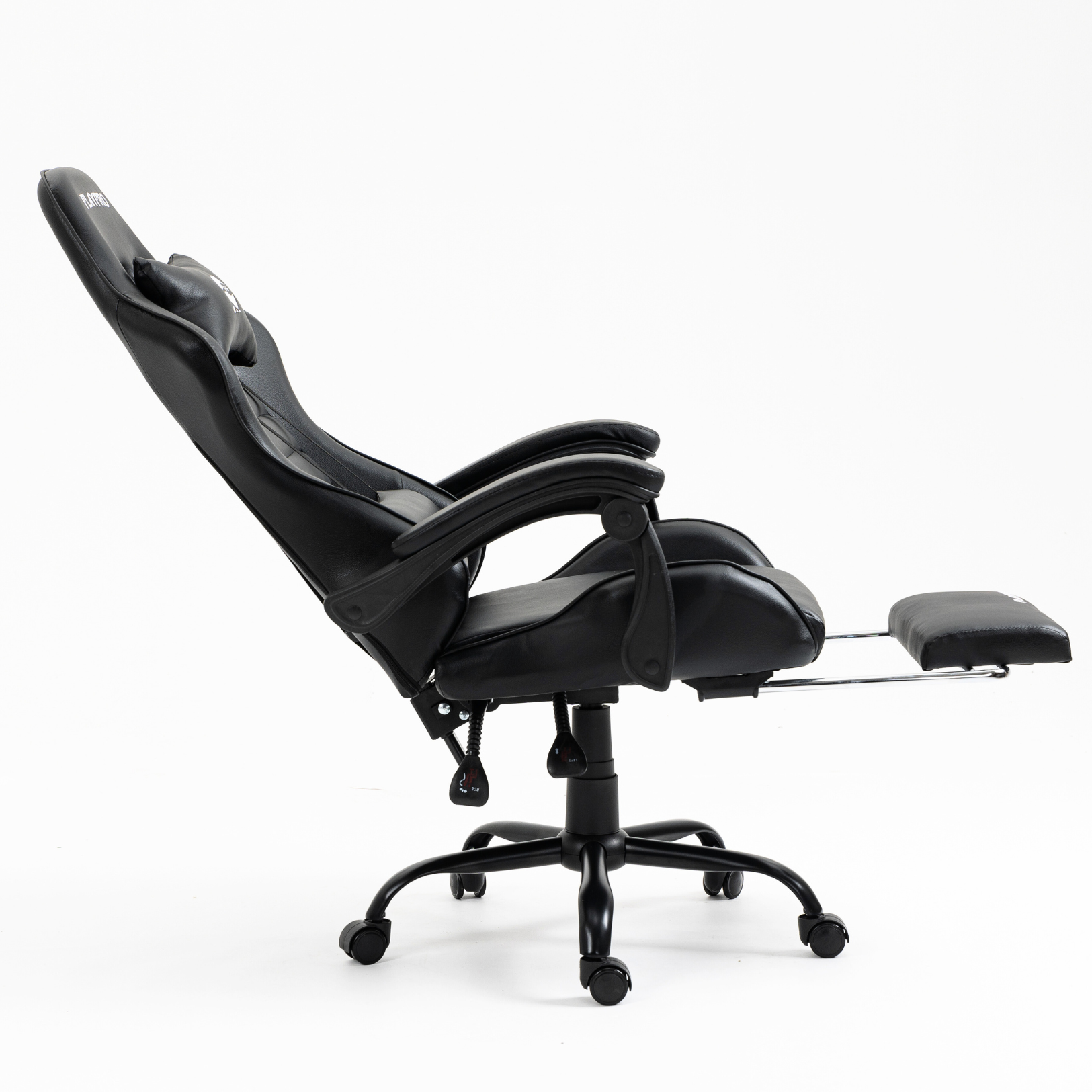 SILLA GAMER CON MASAJEADOR LUMBAR PLAYPRO X1 AZUL BASE DE METAL - 7