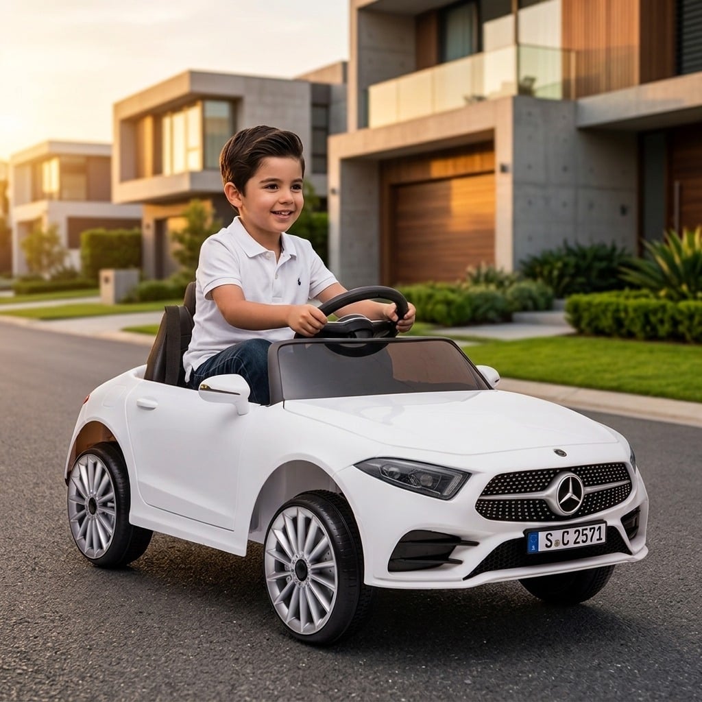 CARRO A BATERÍA MERCEDES BENZ CL350 12V BLANCO - 1