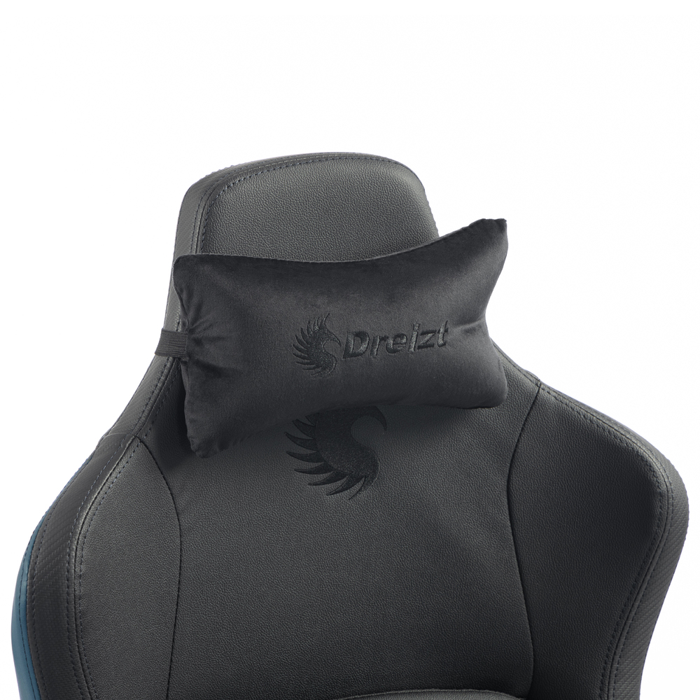 SILLA GAMER DREIZT TITAN SERIES AZUL DARK PREMIUM ALMOHADILLA INTELIGENTE RECLINABLE GAS LIFT CLASE 4 - 4