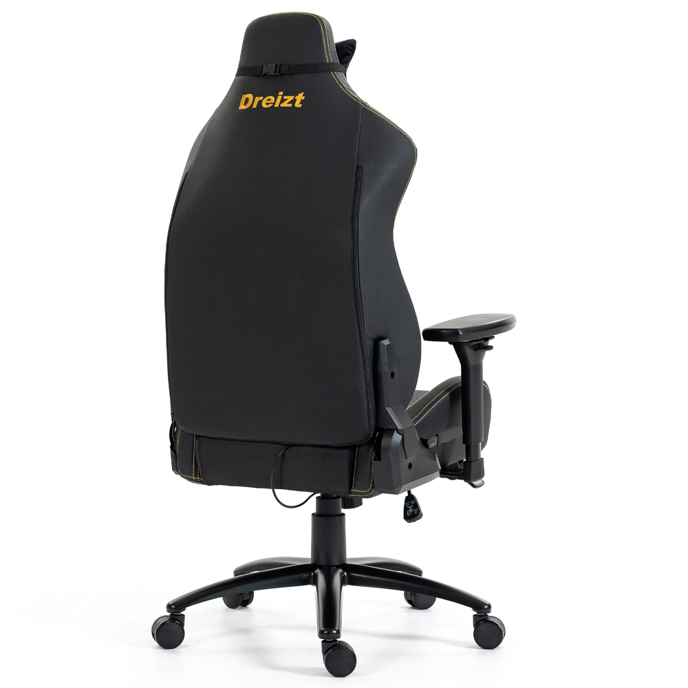 SILLA GAMER DREIZT TITAN SERIES GOLDEN DARK PREMIUM ALMOHADILLA INTELIGENTE RECLINABLE GAS LIFT CLASE 4 - 3