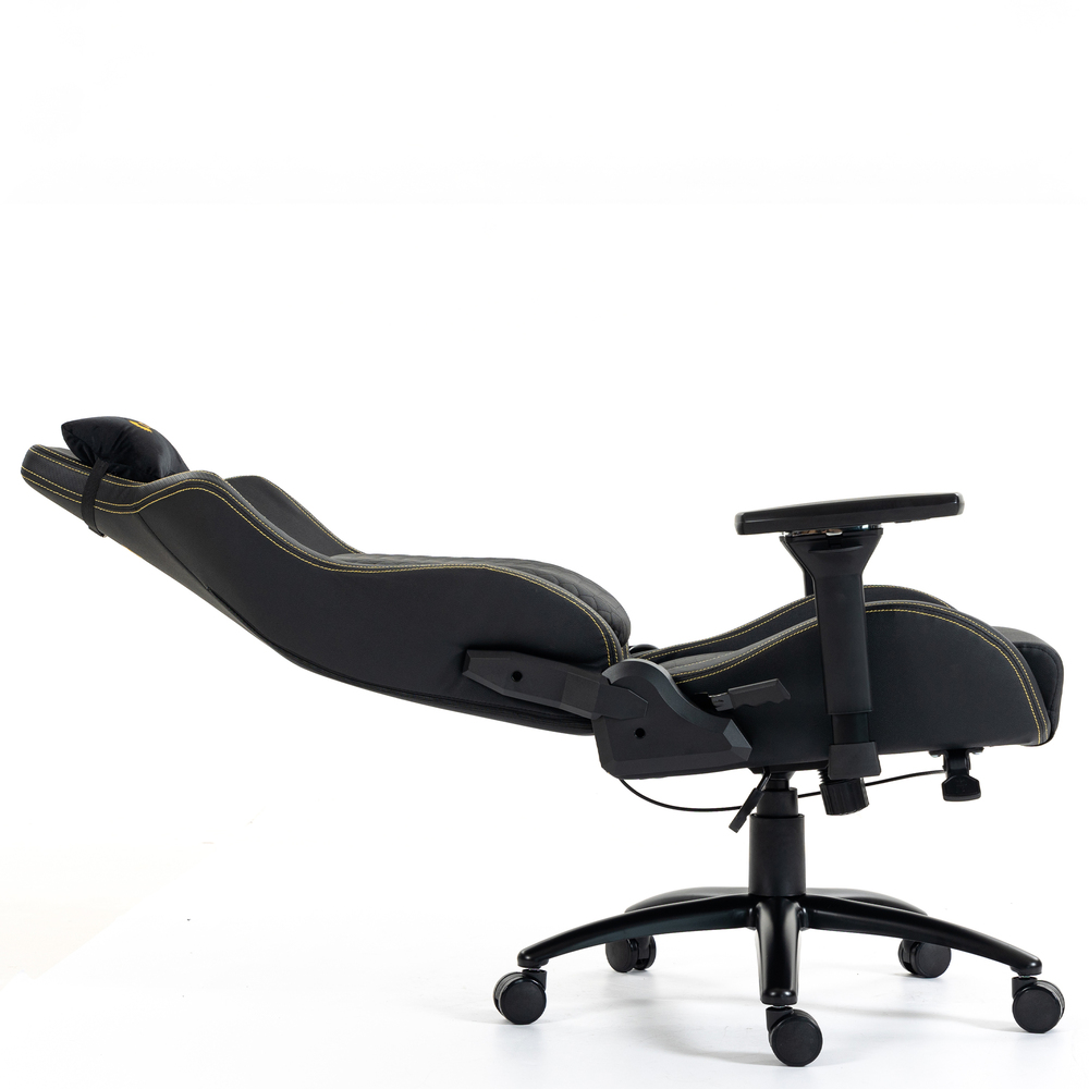 SILLA GAMER DREIZT TITAN SERIES GOLDEN DARK PREMIUM ALMOHADILLA INTELIGENTE RECLINABLE GAS LIFT CLASE 4 - 6