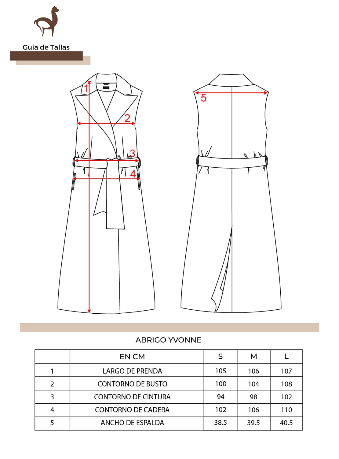 ABRIGO YVONNE CAMEL ONLY ALPACA PARA MUJER LANA ECOLÓGICA - 3