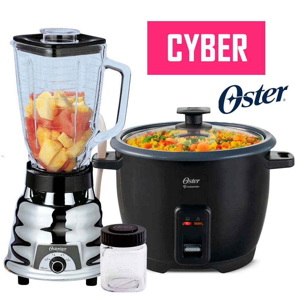 COMBO LICUADORA OSTER 250-22 600 WATTS + OLLA ARROCERA 1.8 L CKSTRCB10DFBLK NEGRO - 1