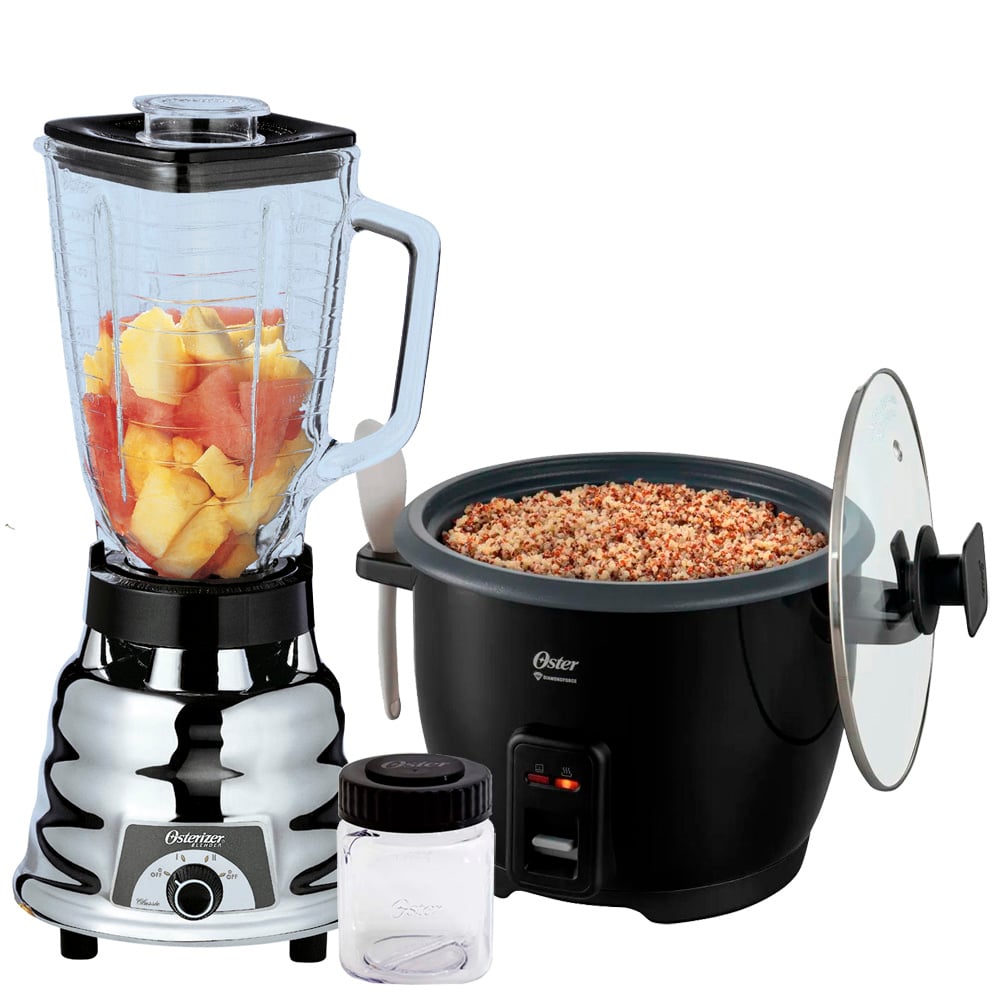 COMBO LICUADORA OSTER 250-22 600 WATTS + OLLA ARROCERA 1.8 L CKSTRCB10DFBLK NEGRO - 2