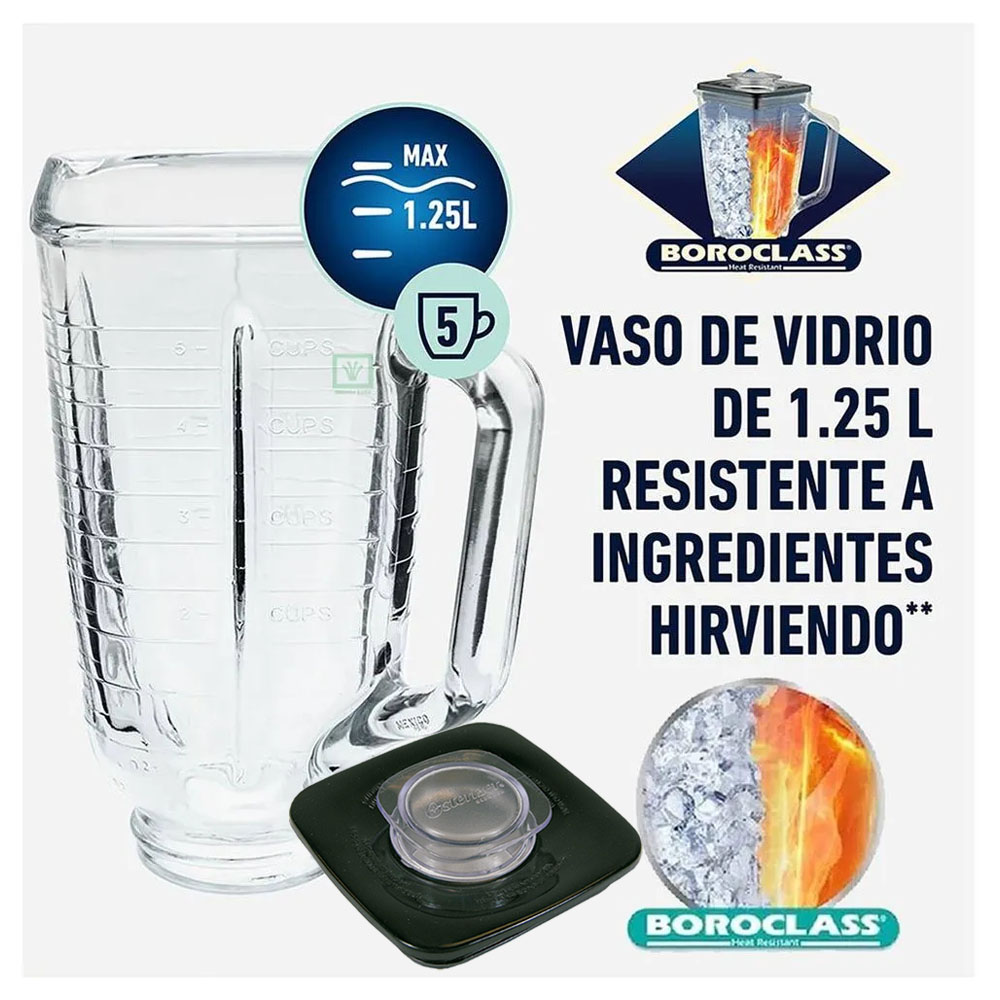 COMBO LICUADORA OSTER 250-22 600 WATTS + OLLA ARROCERA 1.8 L CKSTRCB10DFBLK NEGRO - 4