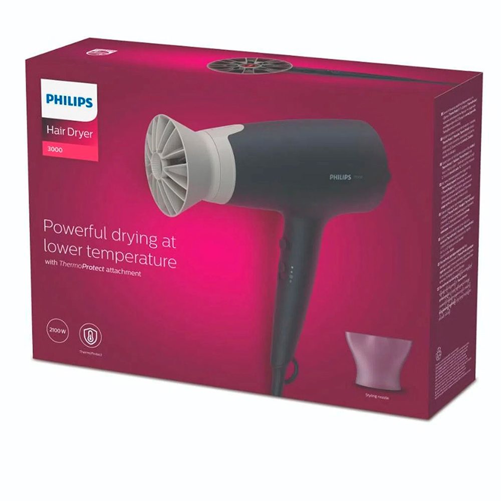 SECADORA DE CABELLO BHD351 PHILIPS 6 AJUSTES DE CALOR Y VELOCIDAD - 5