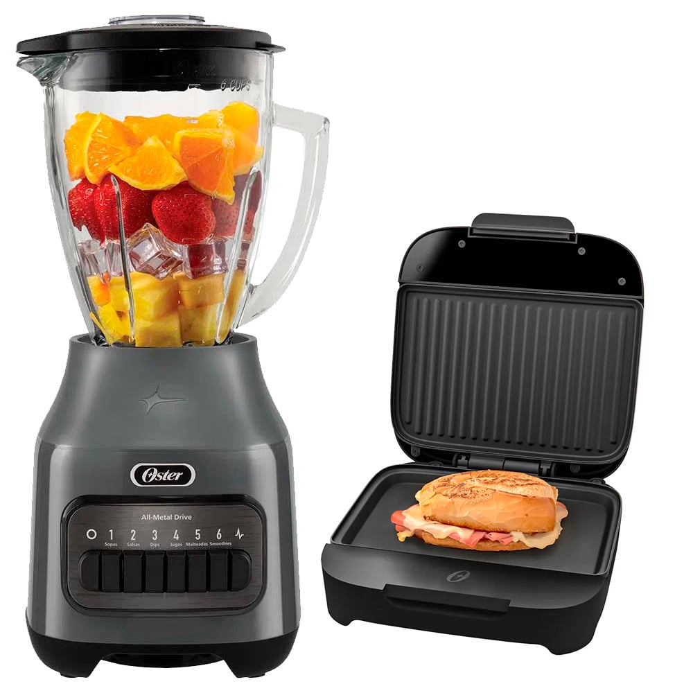 LICUADORA OSTER BLSTPEG-GPB 1.5 LITROS MÀS SANDWICHERA PLATOS HONDOS - 2