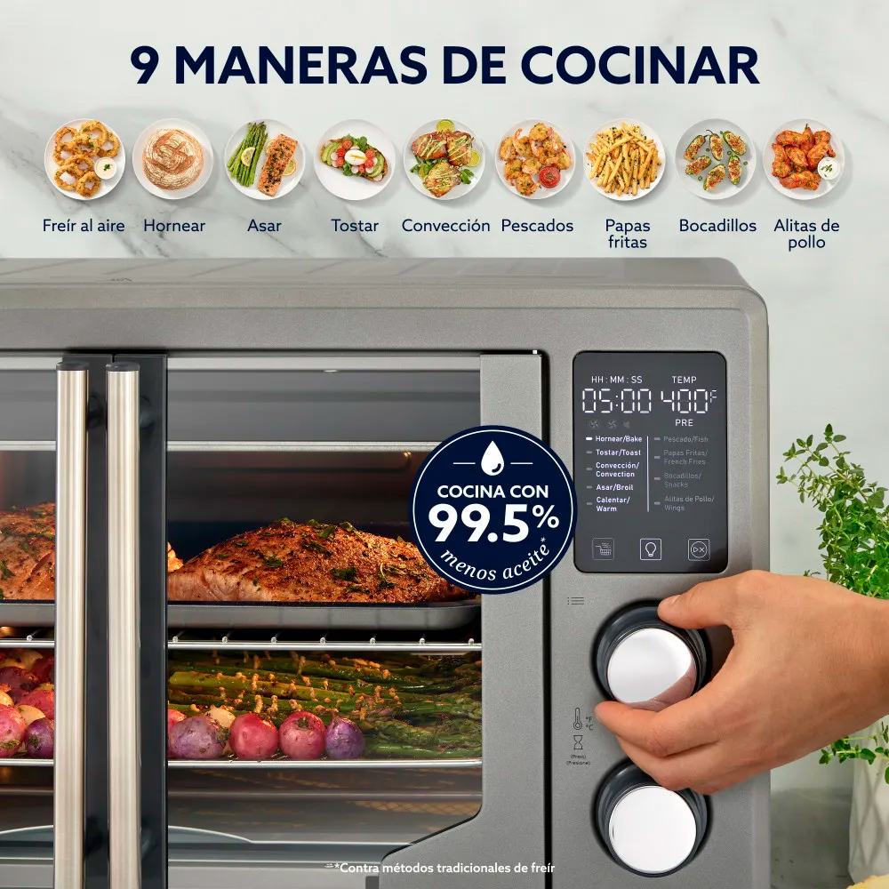 HORNO CON FREIDORA DE AIRE DIGITAL OSTER 42 LITROS TSSTTV42FDDAFNS - 3