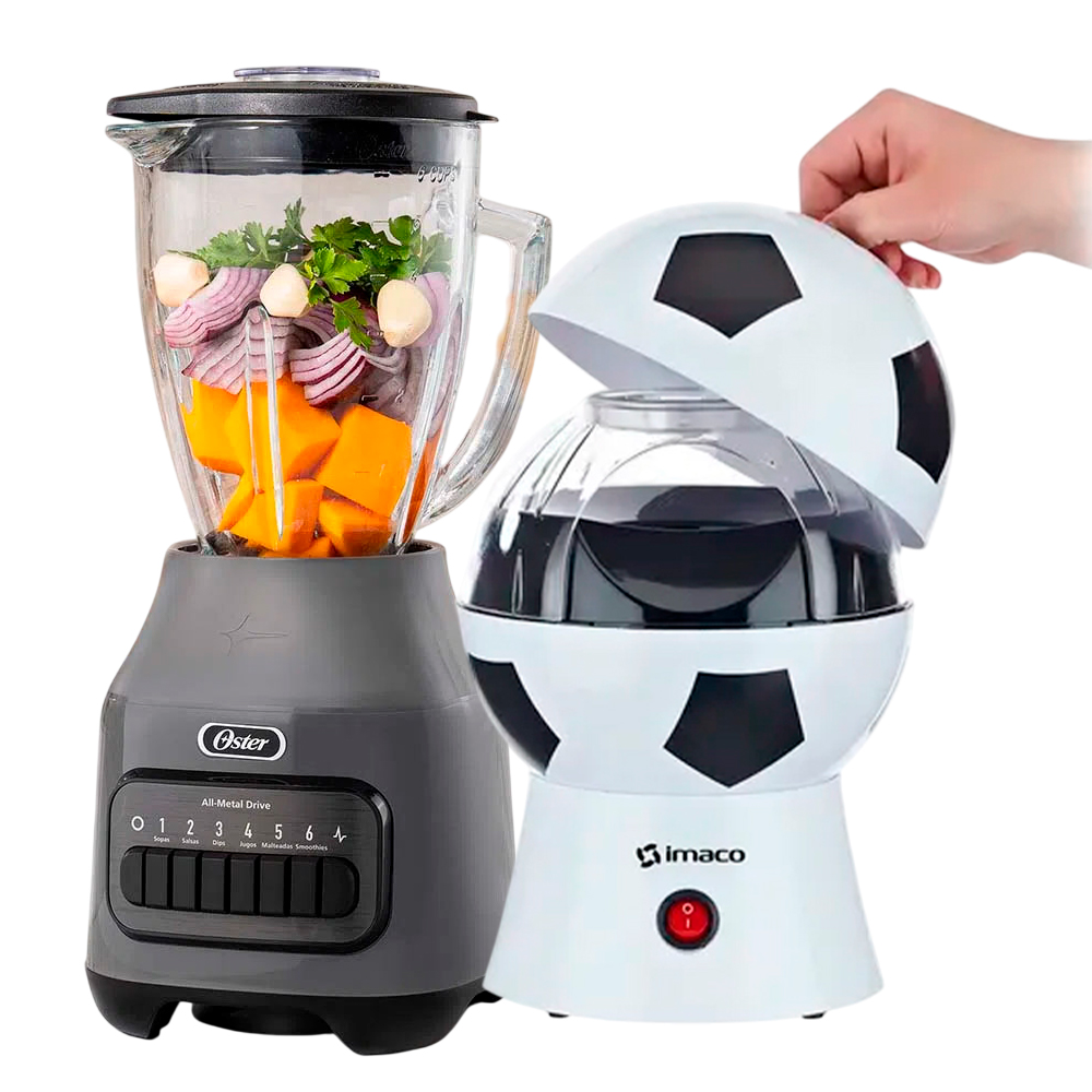 COMBO LICUADORA 6 VEL OSTER BLSTPEG-GPB MÁS MÁQUINA DE POP CORN - 2