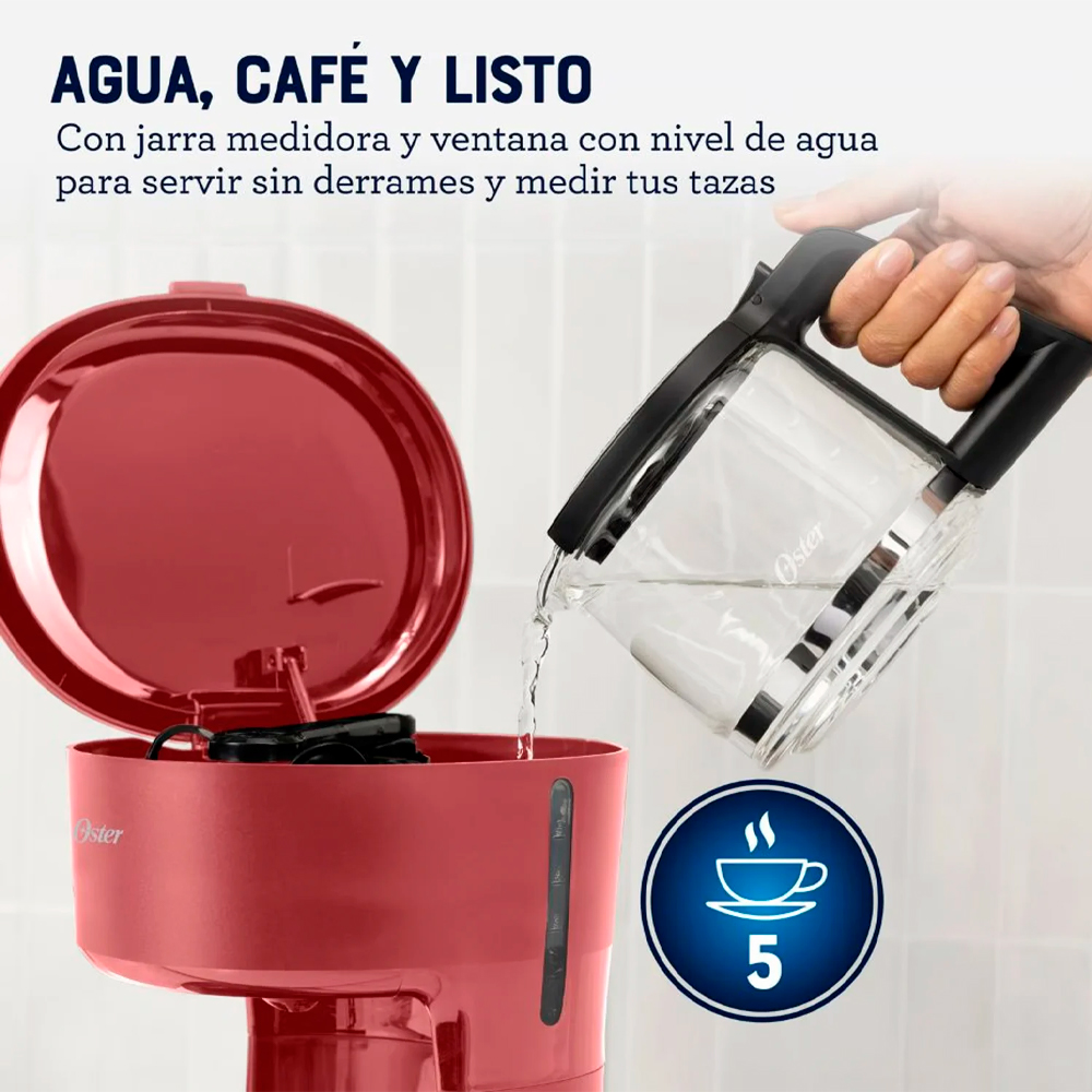 CAFETERA DE 5 TAZAS OSTER BVSTDCS51R + MÁQUINA DE POP CORN IMACO - 3