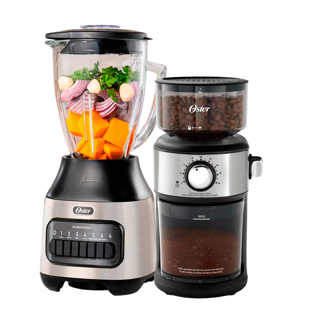 LICUADORA DE 6 VELOCIDADES OSTER BLSTPEG-NPB + MOLINILLO DE CAFE AUTOMÀTICO - 1