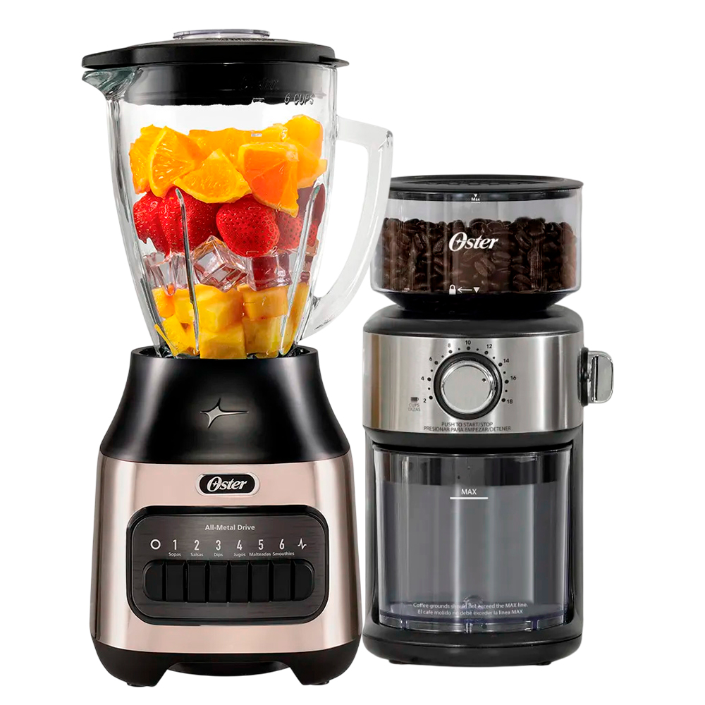 LICUADORA DE 6 VELOCIDADES OSTER BLSTPEG-NPB + MOLINILLO DE CAFE AUTOMÀTICO - 2