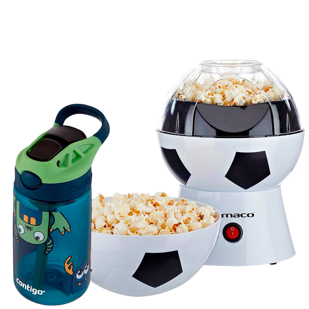 MÁQUINA DE POP CORN IMACO PO2018 + BOTELLA CONTIGO KIDS MONSTERS 14OZ - 1