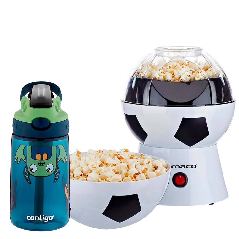 MÁQUINA DE POP CORN IMACO PO2018 + BOTELLA CONTIGO KIDS MONSTERS 14OZ - 2