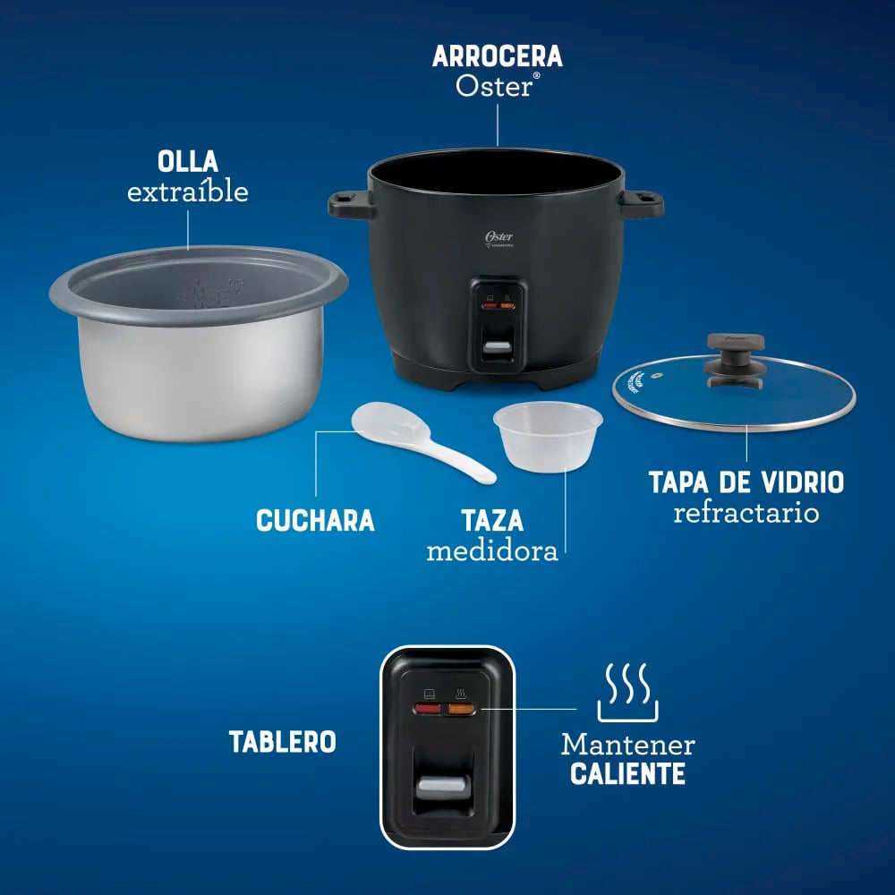 COMBO LICUADORA OSTER  1.5 LITROS  + OLLA ARROCERA DE 1.8 LITROS OSTER - 6