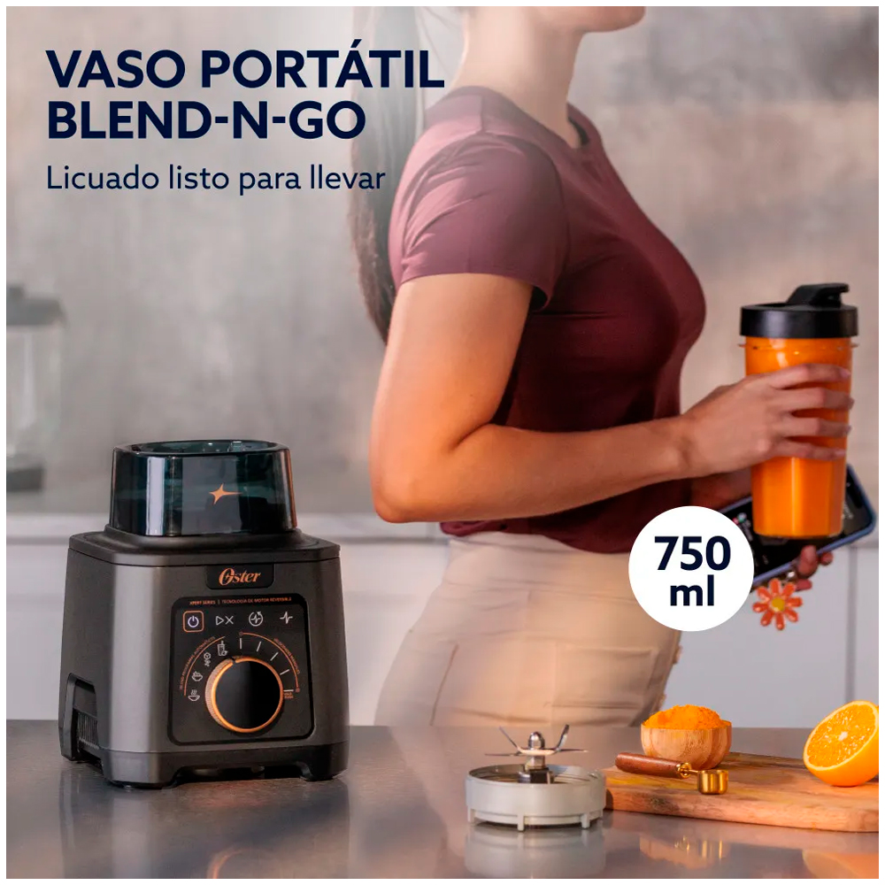 LICUADORA PROFESIONAL TITAN OSTER 4 PROGRAMAS 5 VELOCIDADES BLSTXT-XG - 8