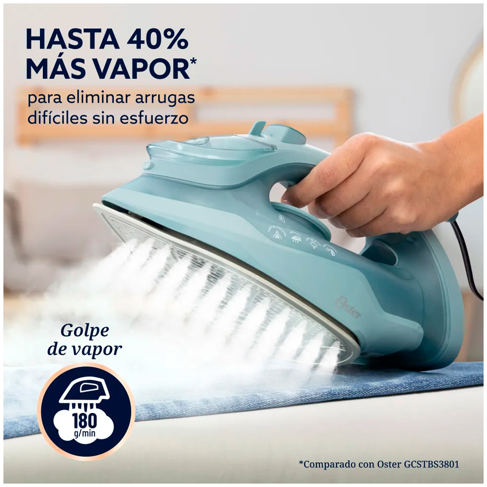 PLANCHA DE VAPOR AEROGLIDE OSTER GCSTAC7001 VERDE CLARO - 2