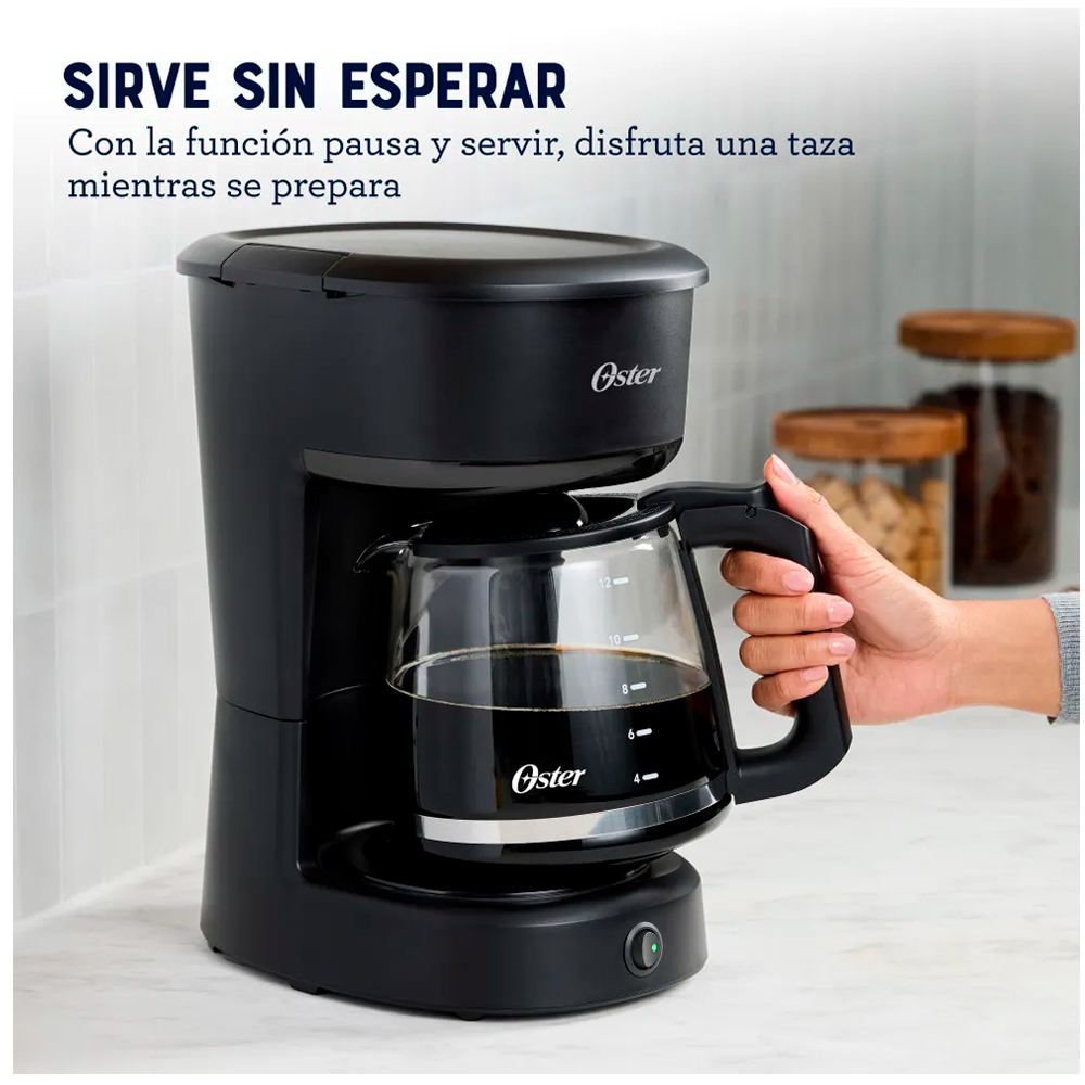 CAFETERA 12 TAZAS CON FILTRO REUTILIZABLE OSTER BVSTDCS121B - 5
