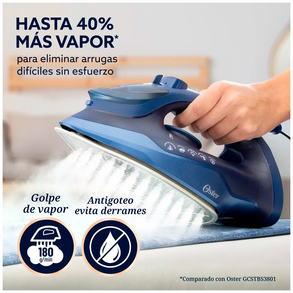 PLANCHA DE VAPOR OSTER AEROGLIDE GCSTAC7202 AZUL OSCURO - 2