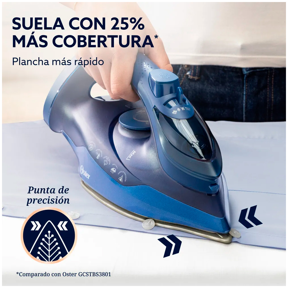 PLANCHA DE VAPOR OSTER AEROGLIDE GCSTAC7202 AZUL OSCURO - 3