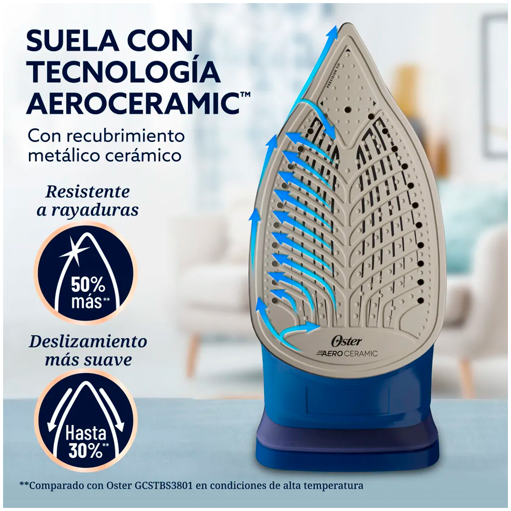 PLANCHA DE VAPOR OSTER AEROGLIDE GCSTAC7202 AZUL OSCURO - 4
