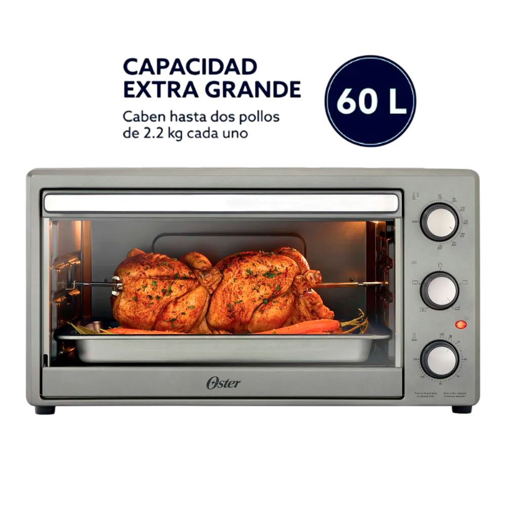 HORNO ELECTRICO TSSTTV60MNS DE 60 L OSTER CON ROTISERO - 1