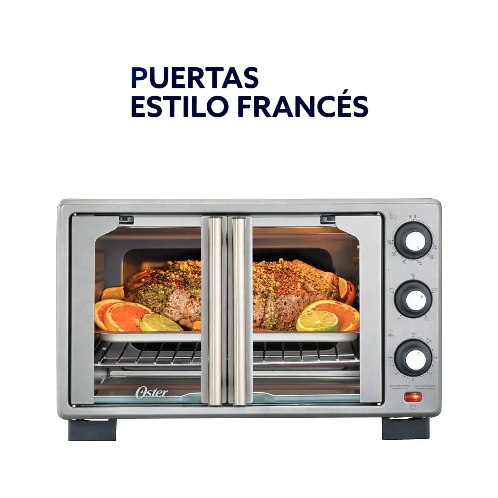 HORNO DE 25L CON FREIDORA DE AIRE OSTER TSSTTV25FDMAFNS PUERTA FRANCESA - 1
