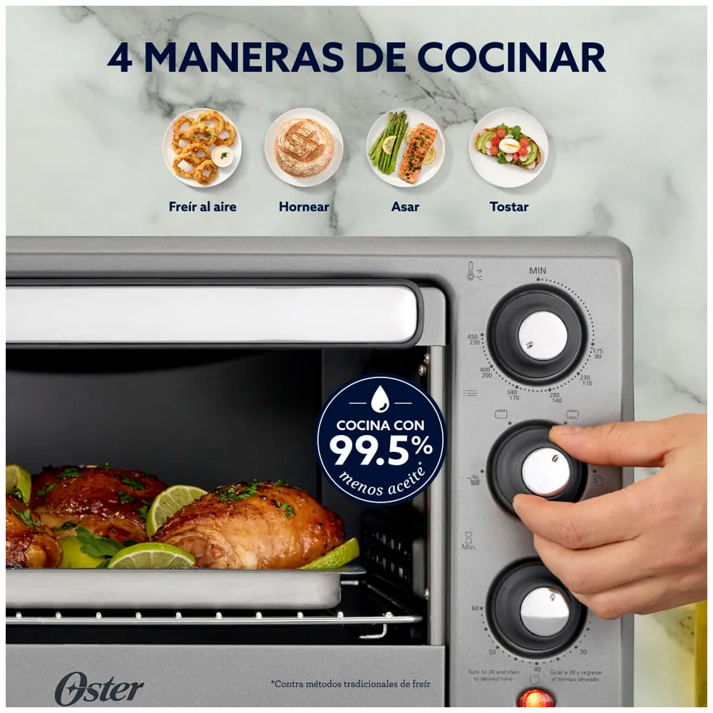 HORNO DE 17 LITROS OSTER CON FREIDORA DE AIRE TSSTTV17MAFNS - 3